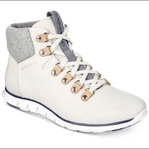 Cole Haan Zerogrand Hiker boot sz 6 white/grey
